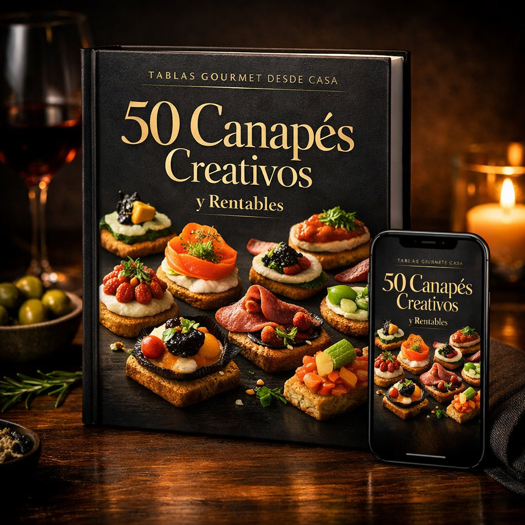 🥪 50 Canapés Creativos y Rentables